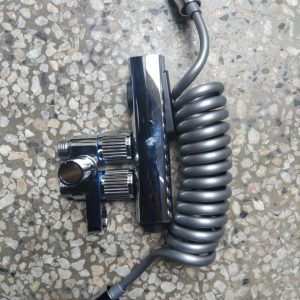 Chrome Toilet Spray with Coiled Hose