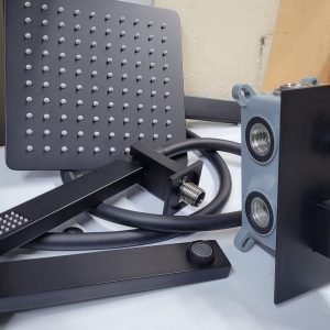 Black Square Shower Set