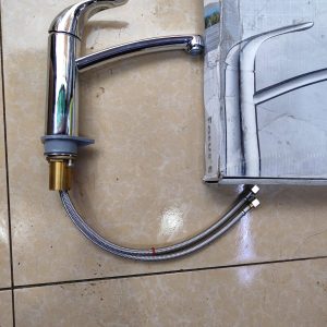 Chrome Bath Mixer and Shower Hose