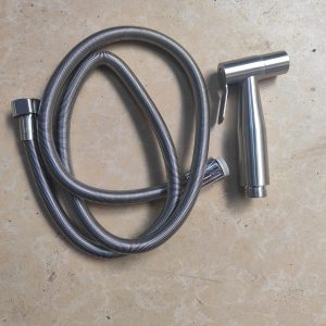 Chrome Handheld Bidet Spray and Hose