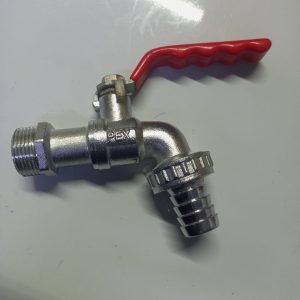 Chrome Lever Tap with Hose Outlet