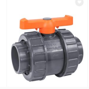 Plastic Ball Valve with Orange Handle