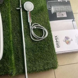 White Shower Rail Set