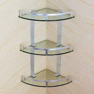 Glass Corner Shelf Set