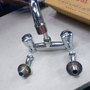 Chrome Wall Mixer with Hand Shower