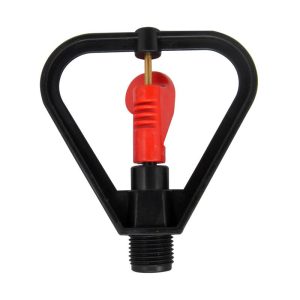 Red Circular-Frame Sprinkler