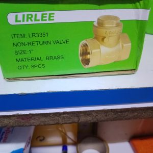 Lirlee Brass Non-Return Valve