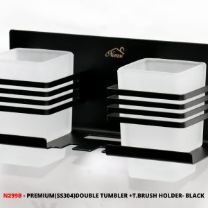 Double toothbrush holder