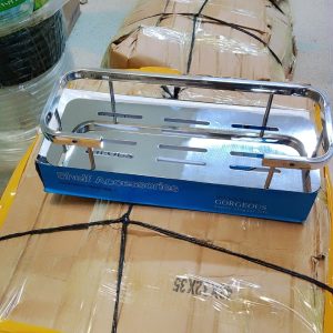Chrome Bathroom Shelf