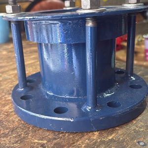 Blue Flanged Pipe Fitting