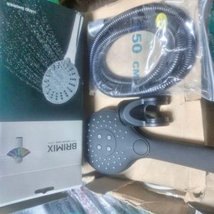 Dark Shower Head and Hose Set