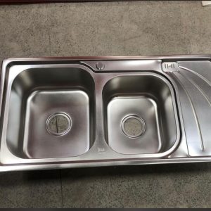 Double-Bowl Stainless Steel Sink