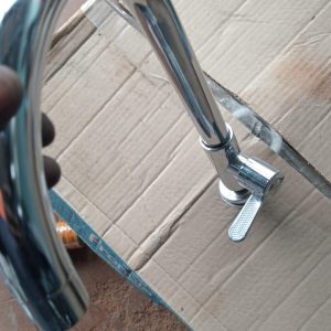 Chrome Kitchen Mixer with Flexible Spout