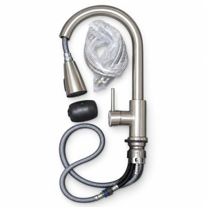 Pullout Kitchen Mixer for Fresh and Salty Water